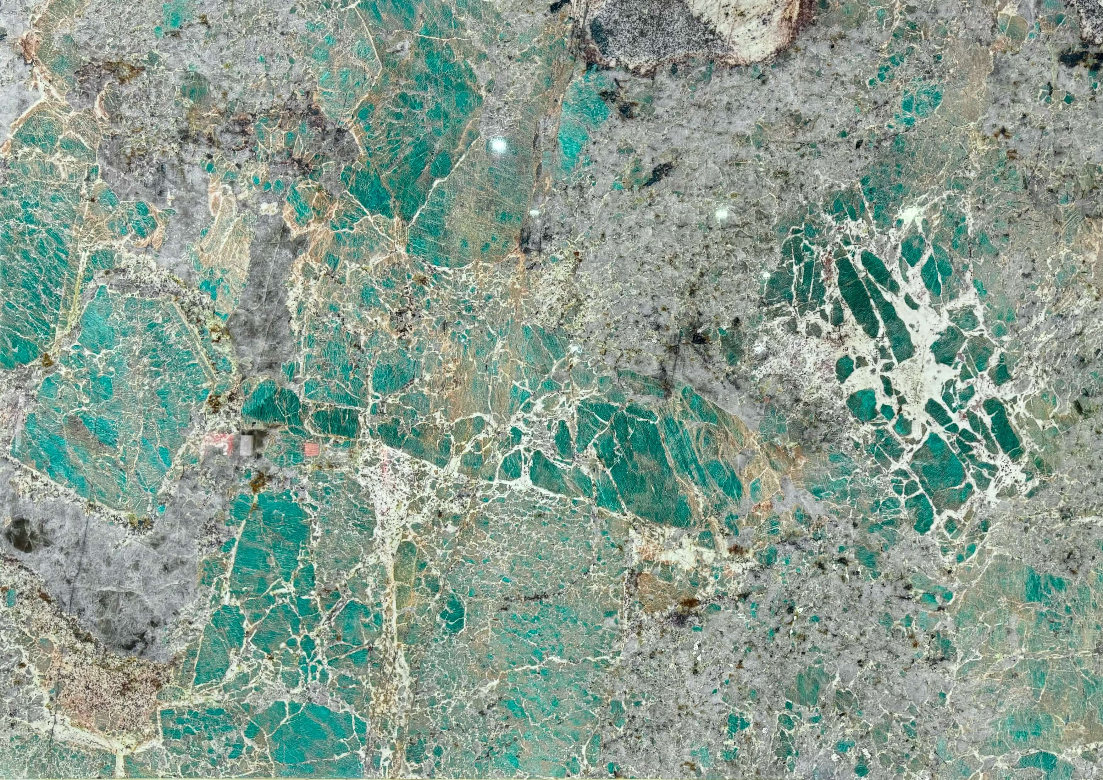 奢石展示 - 亚马逊绿纹理